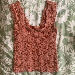 Free people tank top, red, size xs/s